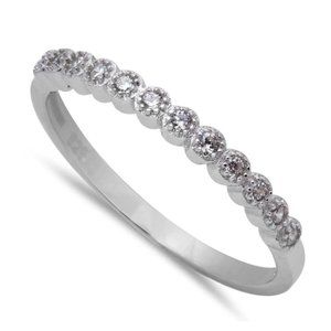 Micro Pave Cubic Zirconia Ring